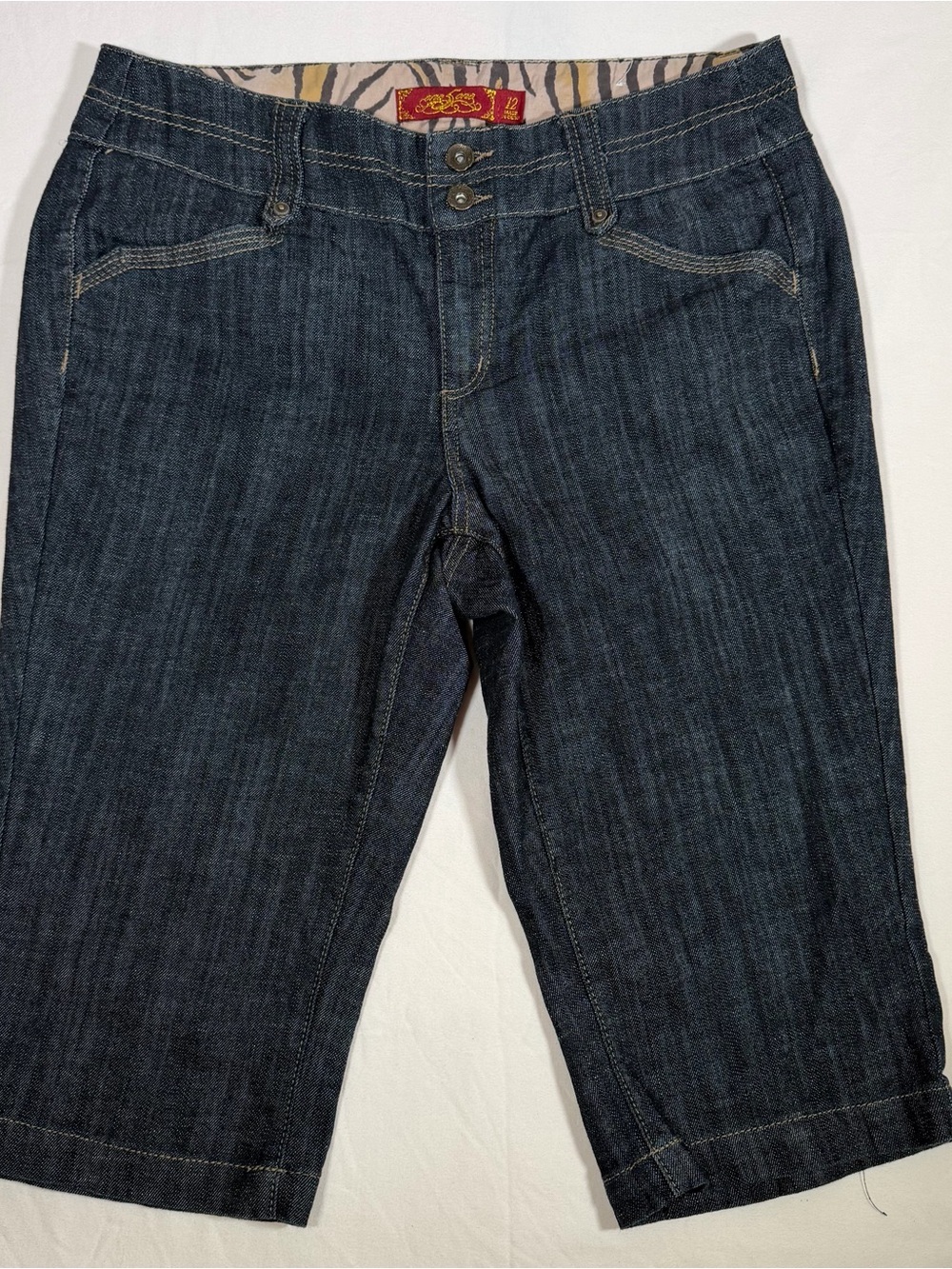 one 5 one Dark Indigo Cropped Jeans